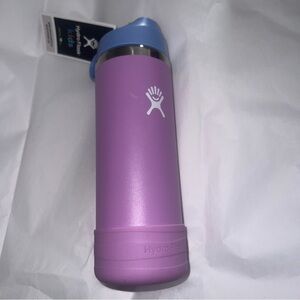 Hydro Flask Kids Lavender Bottle with Sky Blue Lid